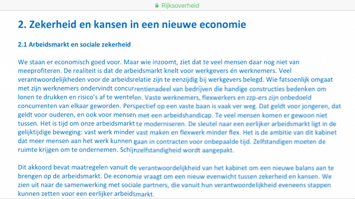 Vertrouwen In De Toekomst - Arbeidsrecht En Het Nieuwe Kabinet | Blog ...